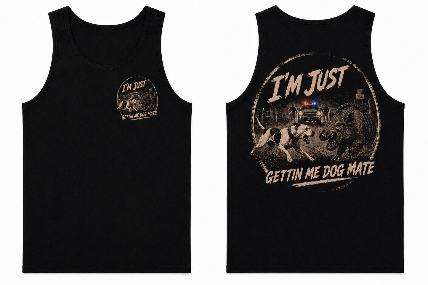 GETTING MY DOG SINGLET